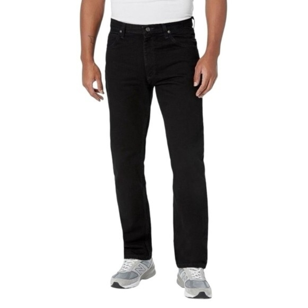 Wrangler Authentics Men's Black Regular Fit Cotton Jeans 34x32 Classic NWT - Picture 2 of 10